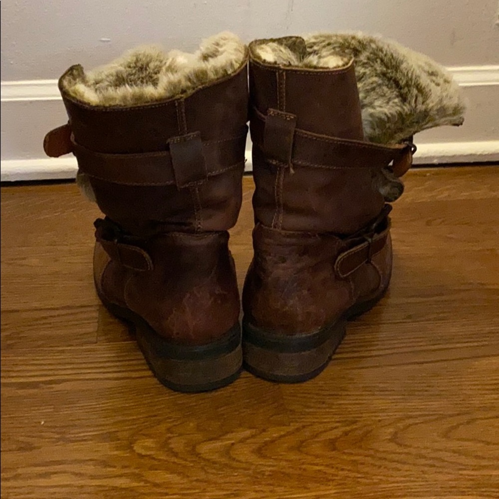 Real Brown leather Steve Madden boots. Size 7 - Picture 2 of 4